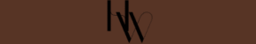 "HW" monogram logo on a brown background